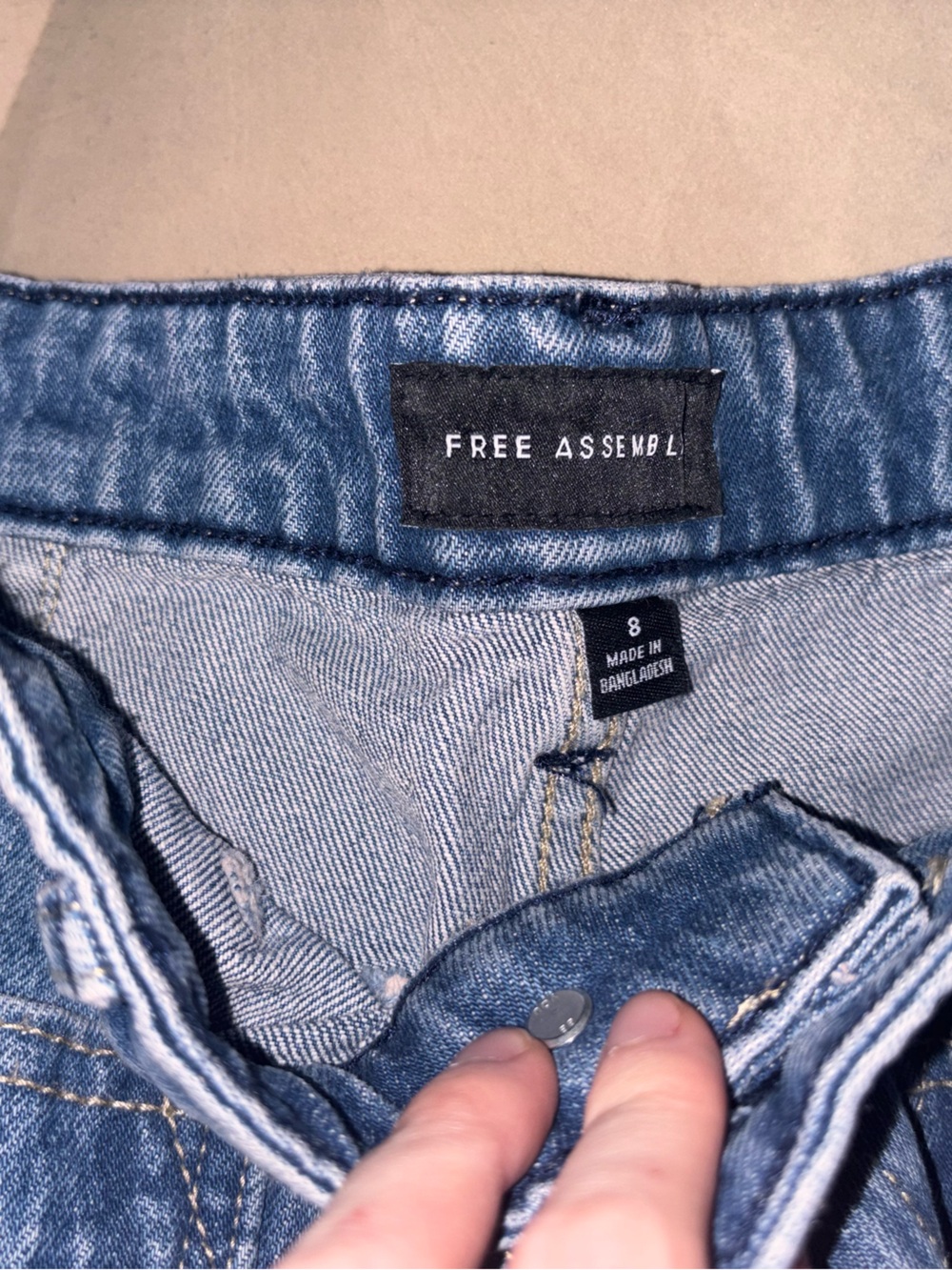 Free Assembly High-Rise Women's Denim Jeans in Blue